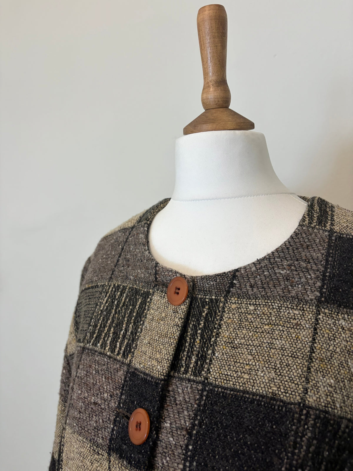 Brown checkered jacket