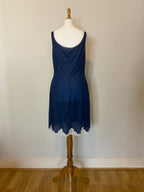 Blue mini slip dress