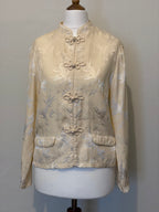 Satin frog closure top