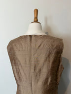 Vintage raw silk shift dress