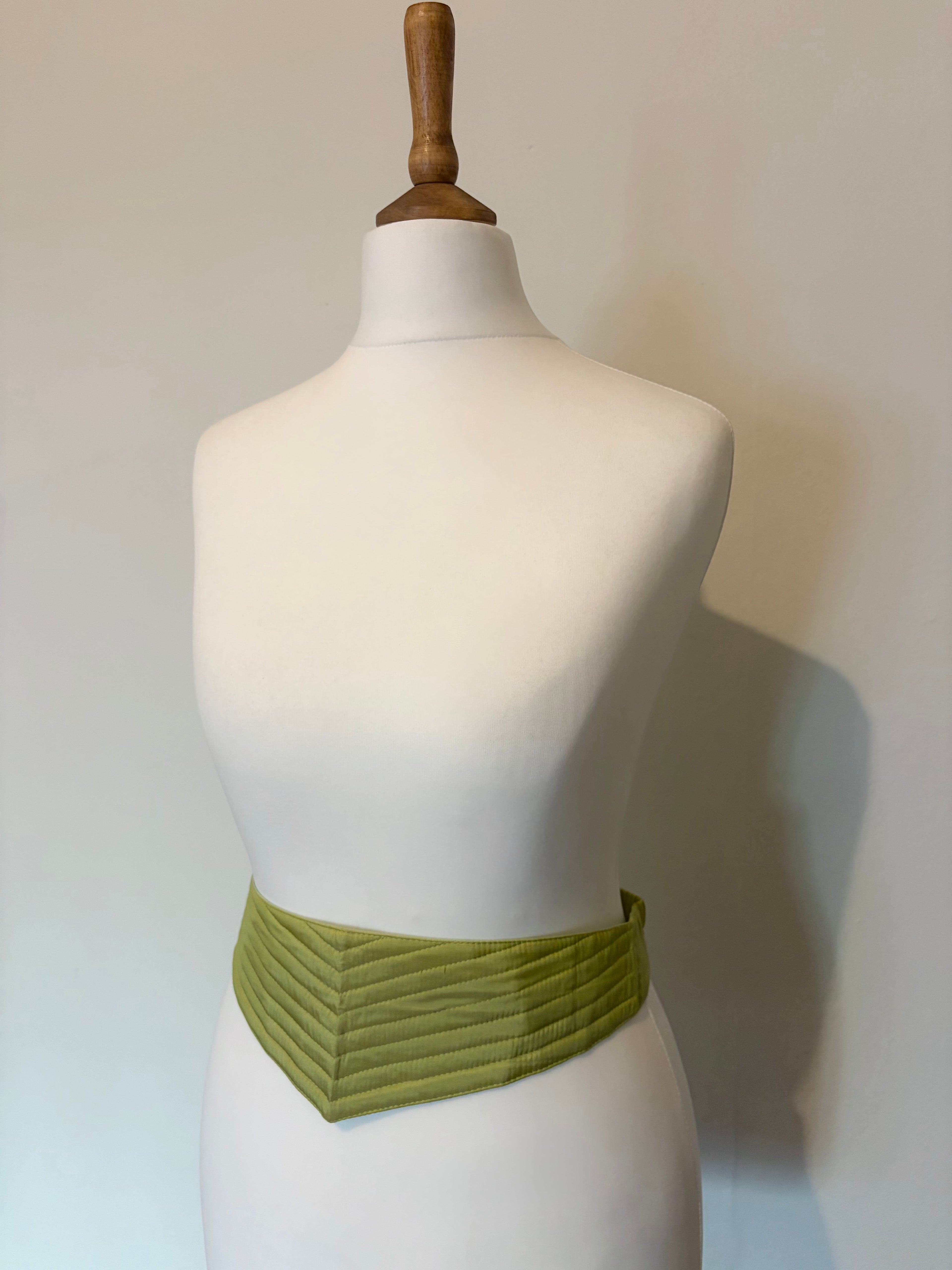 Light green cummerbund belt