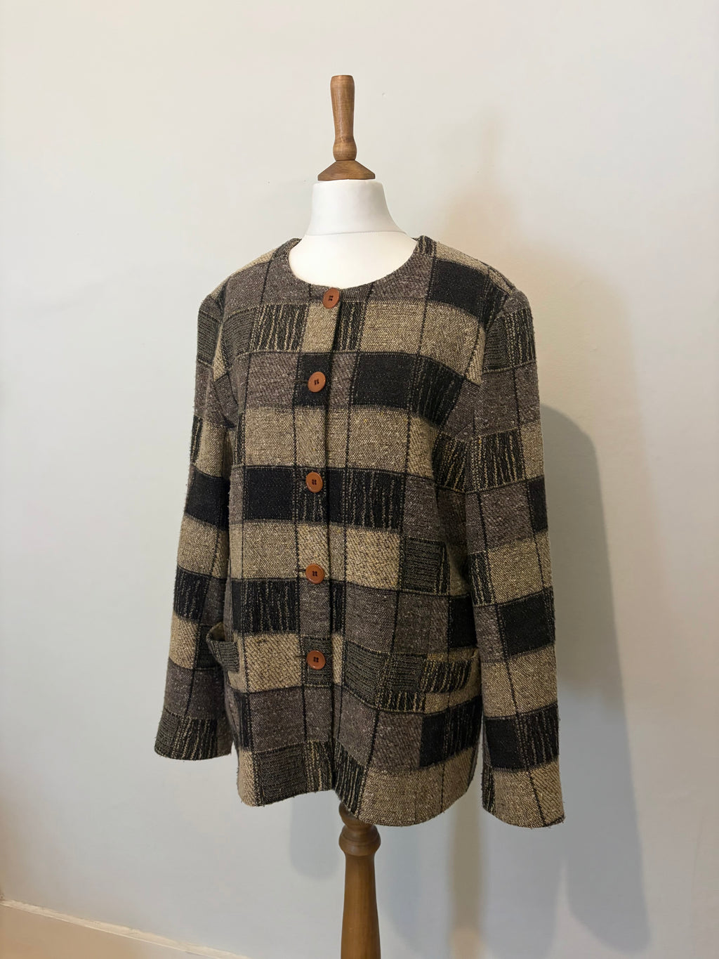 Brown checkered jacket