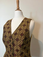 Gold jacquard waistcoat