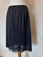 Vintage black slip skirt