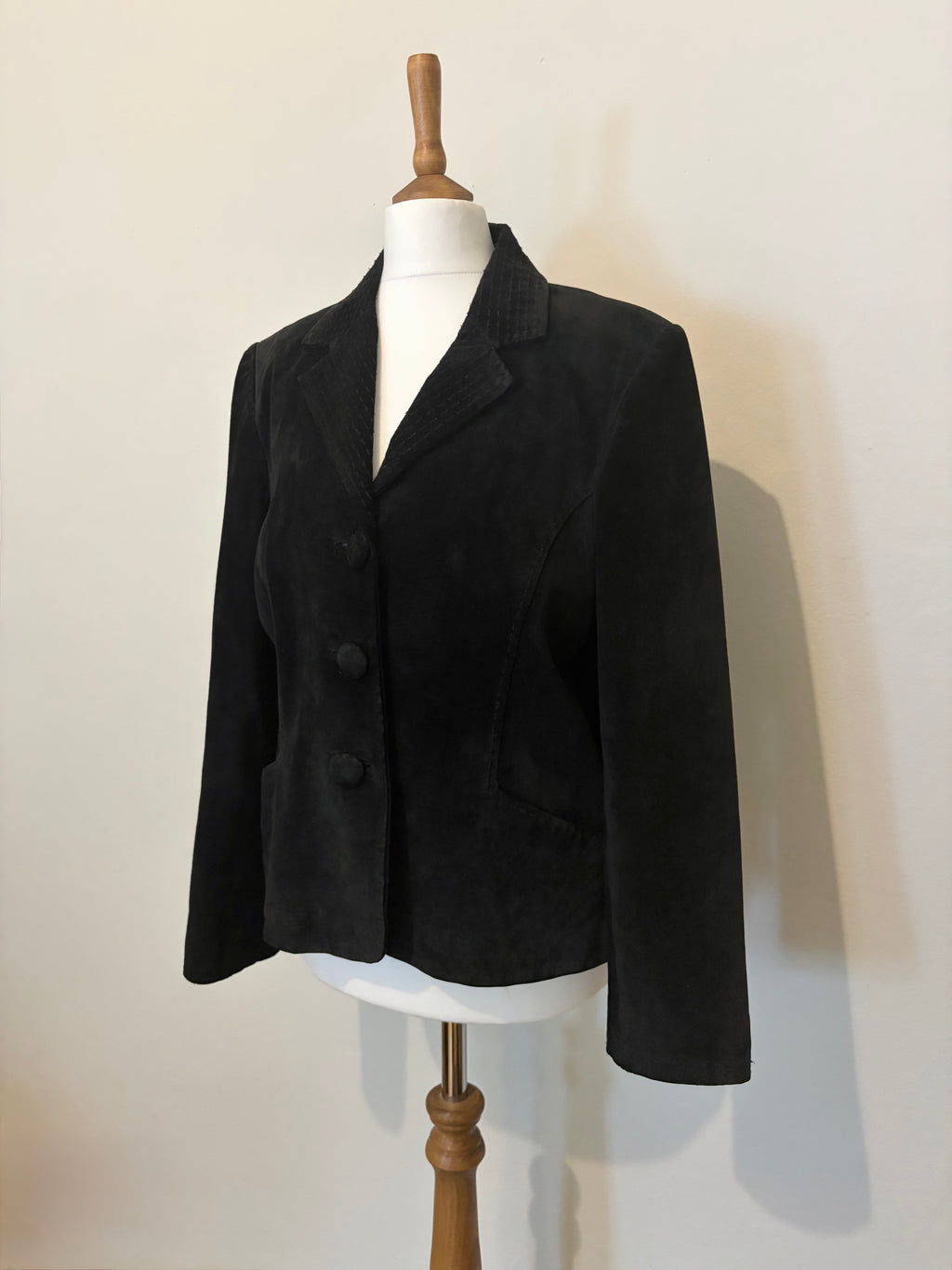 Black 100% suede jacket