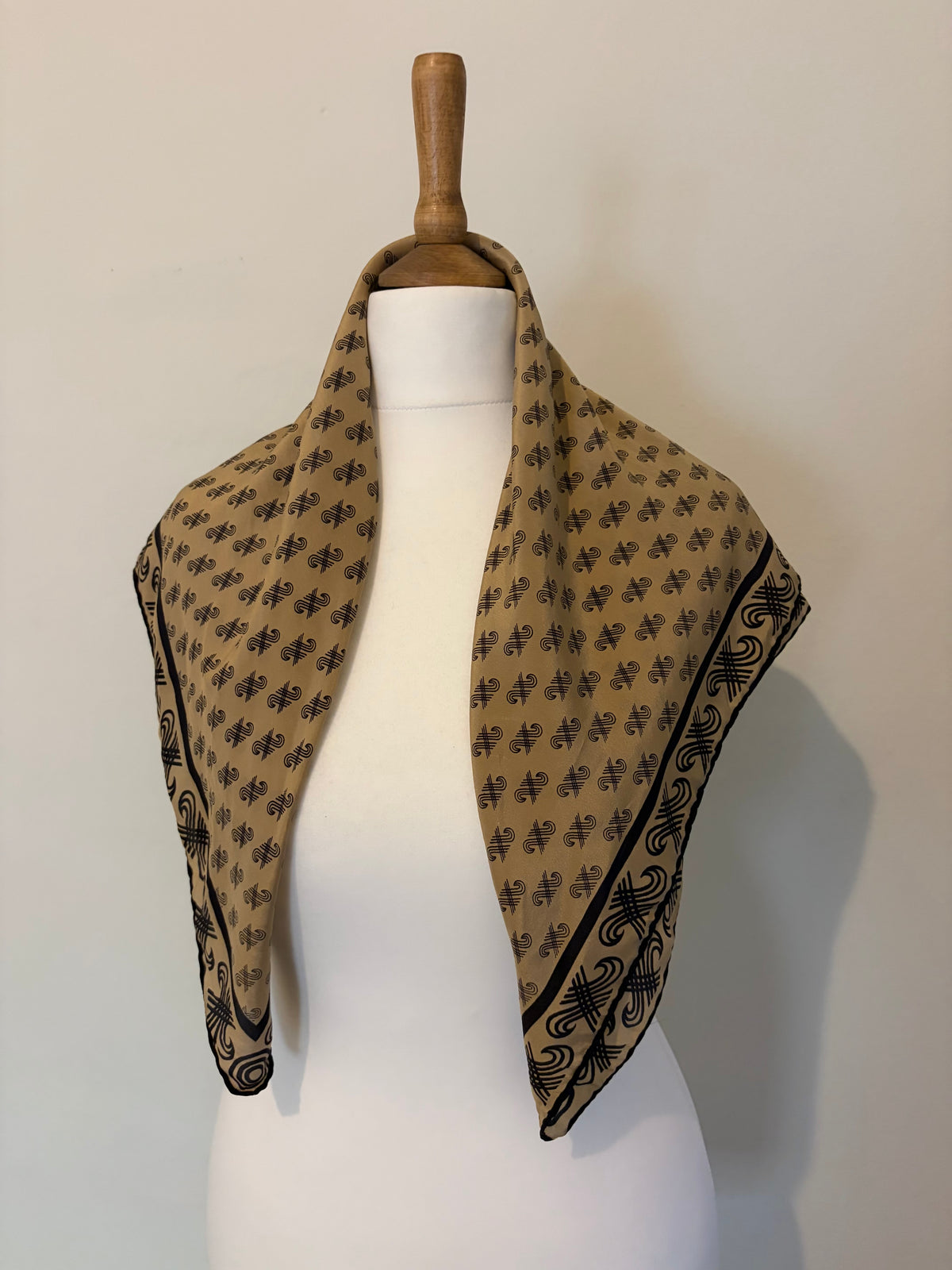 100% silk vintage scarf