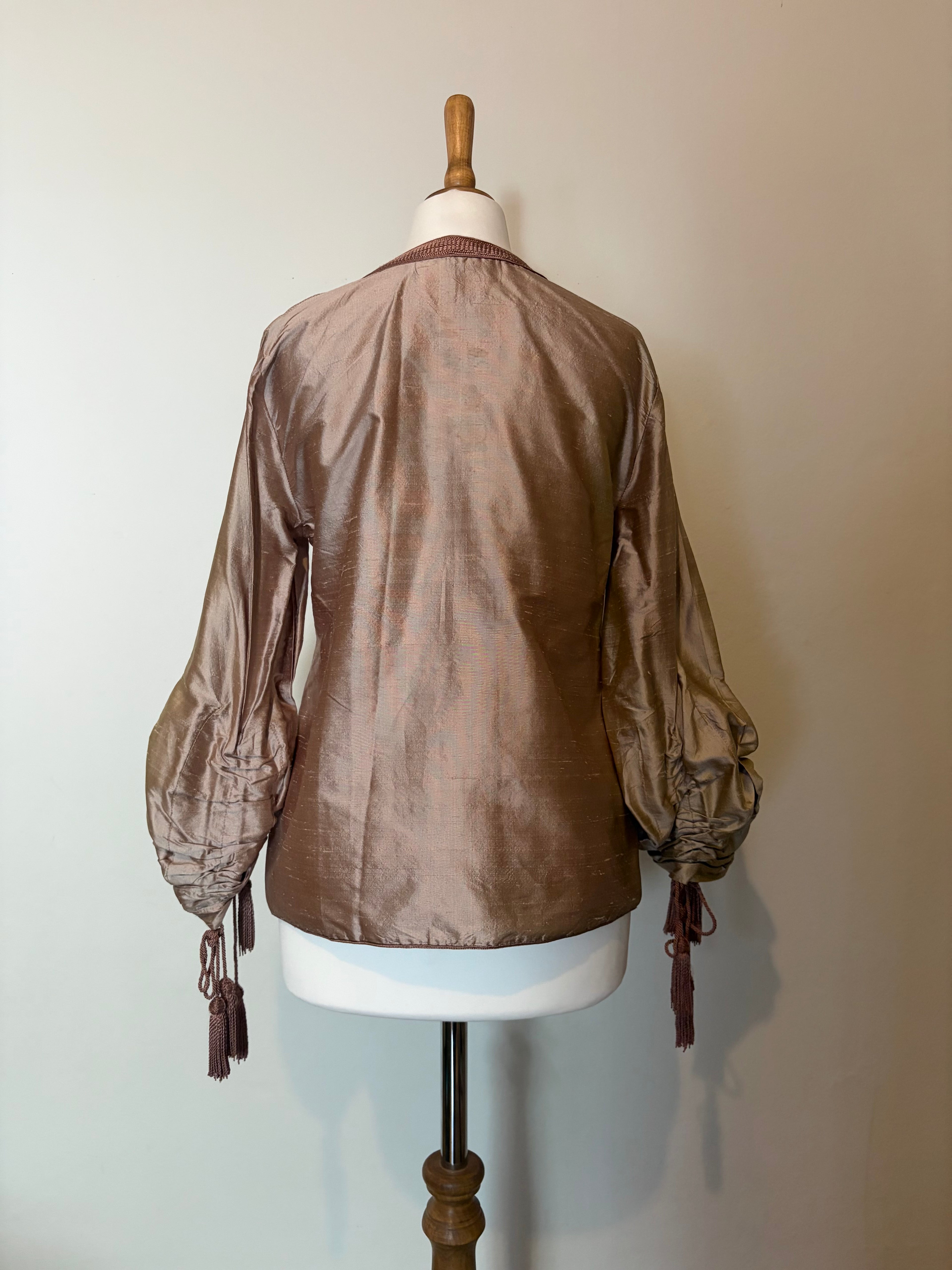 Vintage top with tassel sleeves