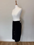 Black skirt with diamanté tie detail