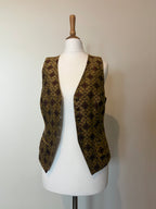 Gold jacquard waistcoat