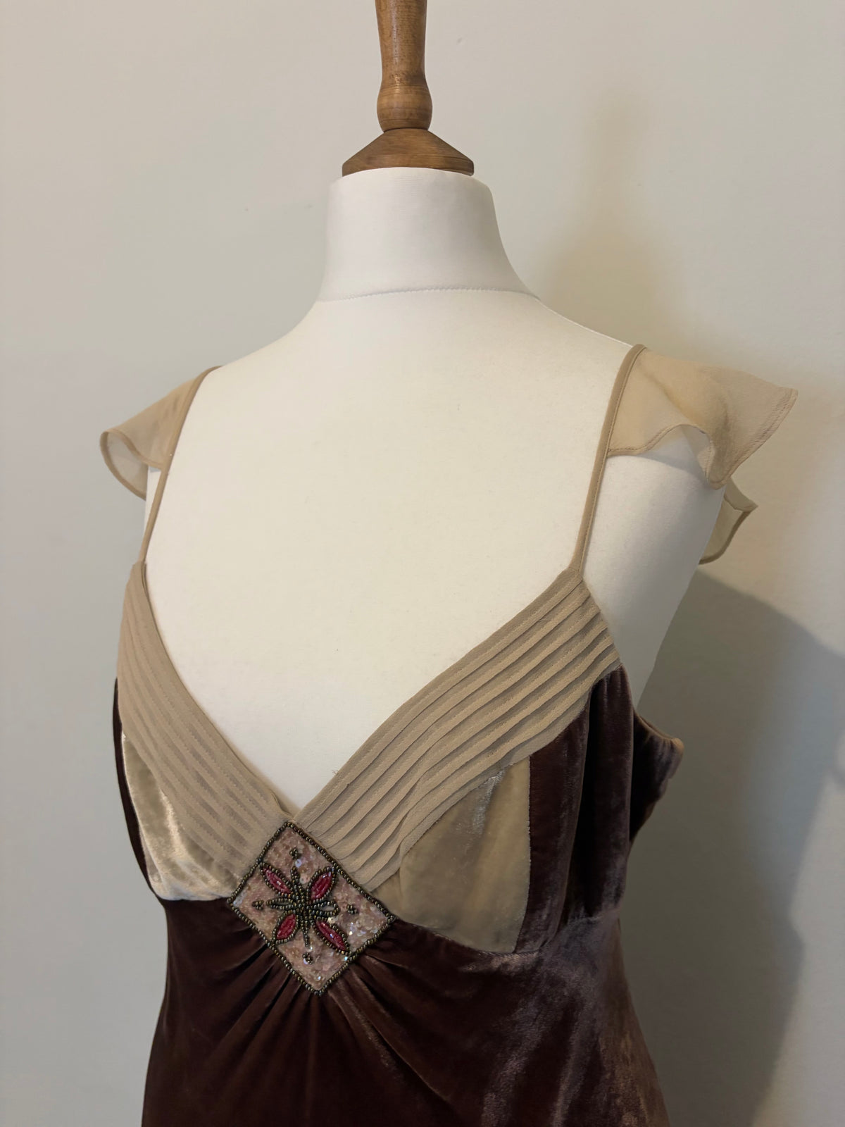 Brown velvet fairy dress