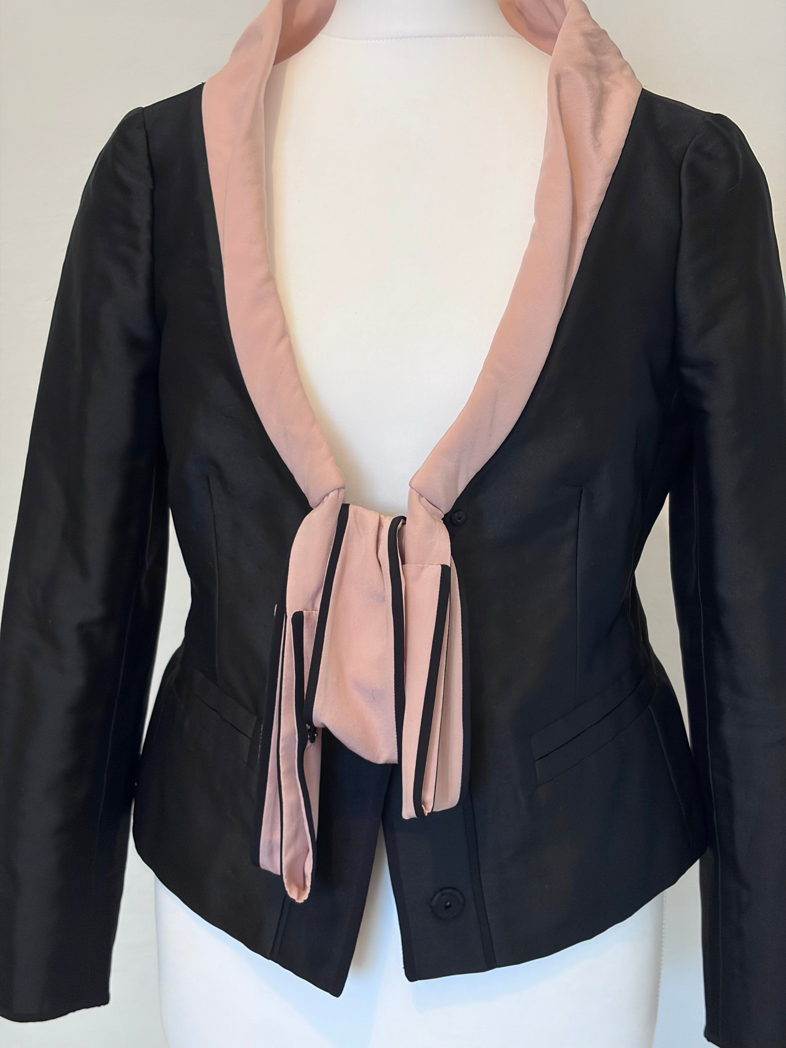 Valentino jacket with silk bow