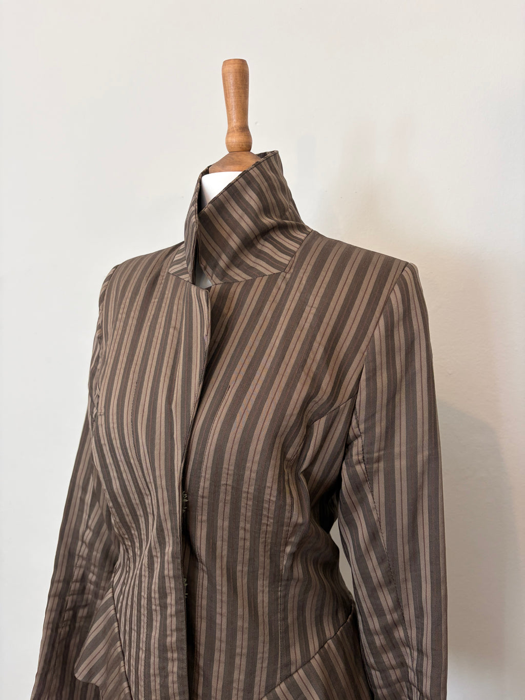 Brown and gold stripe jacket