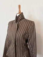 Brown and gold stripe jacket