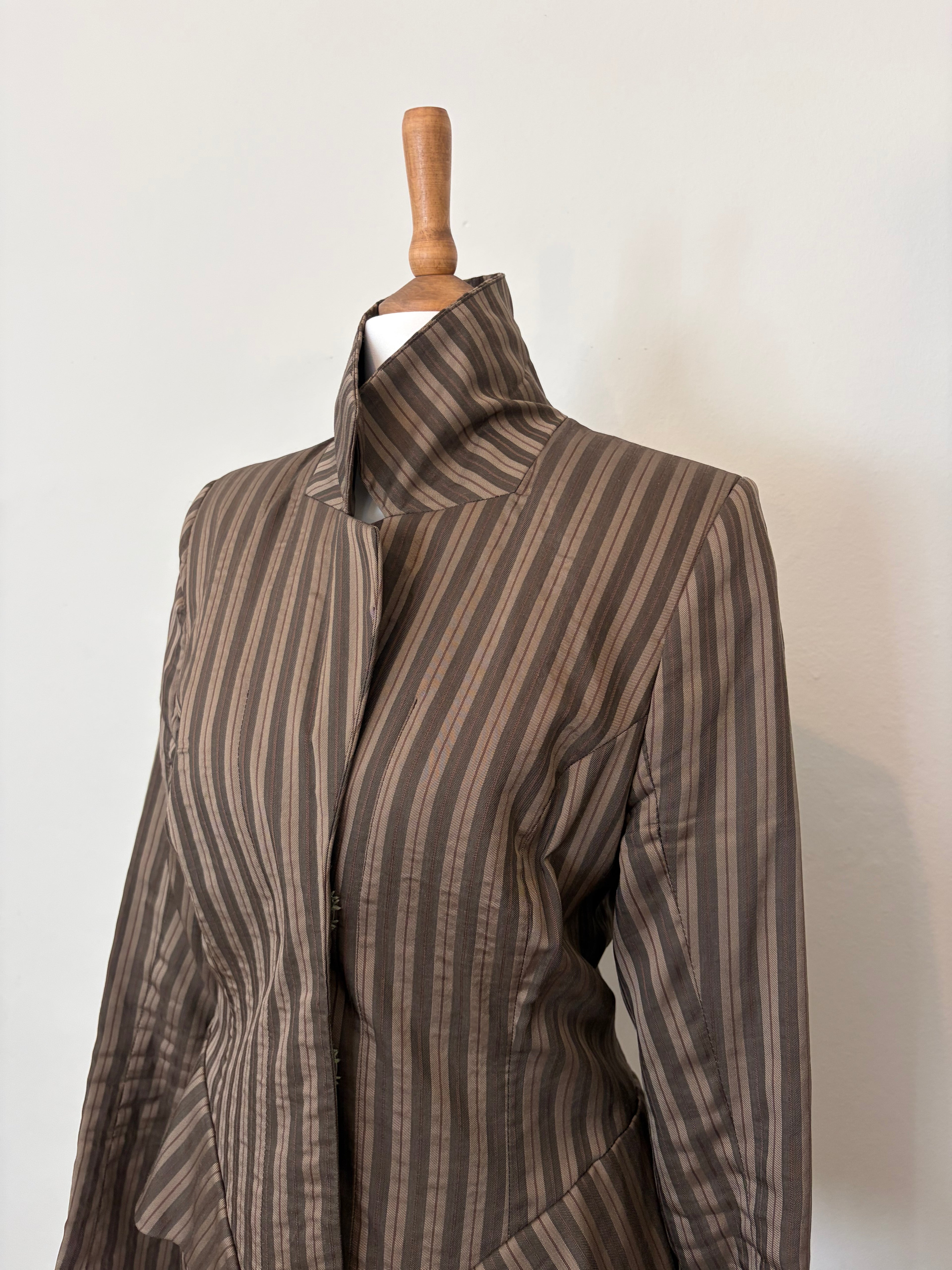 Brown and gold stripe jacket