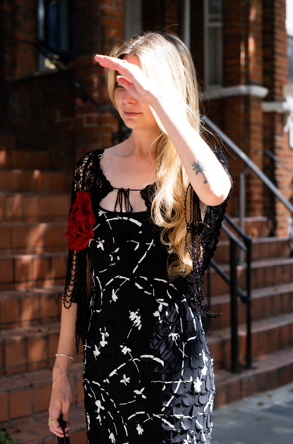 Crochet beaded bolero top