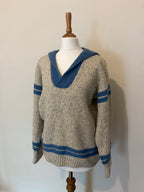Pure wool sailor collar jumper