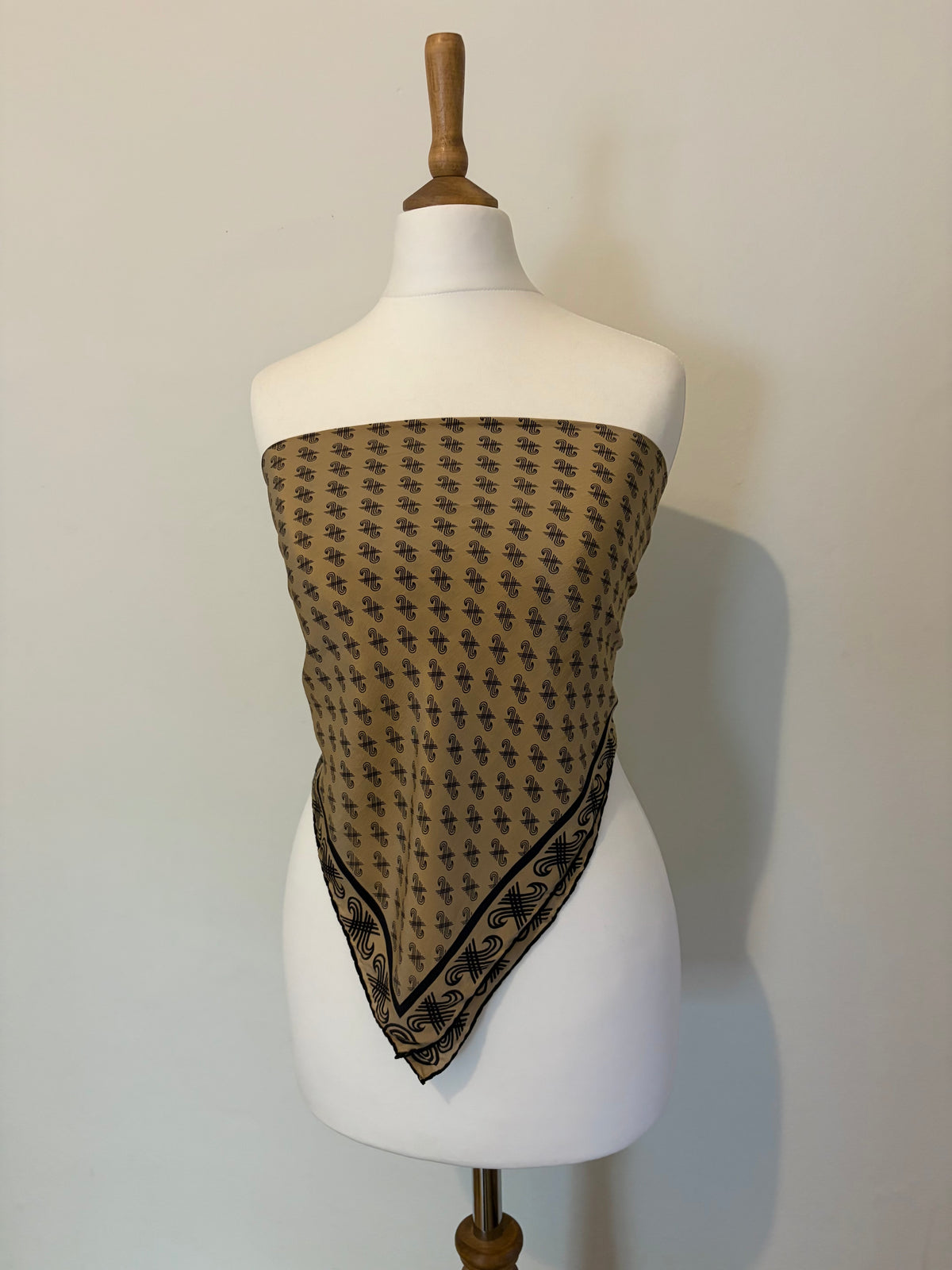 100% silk vintage scarf