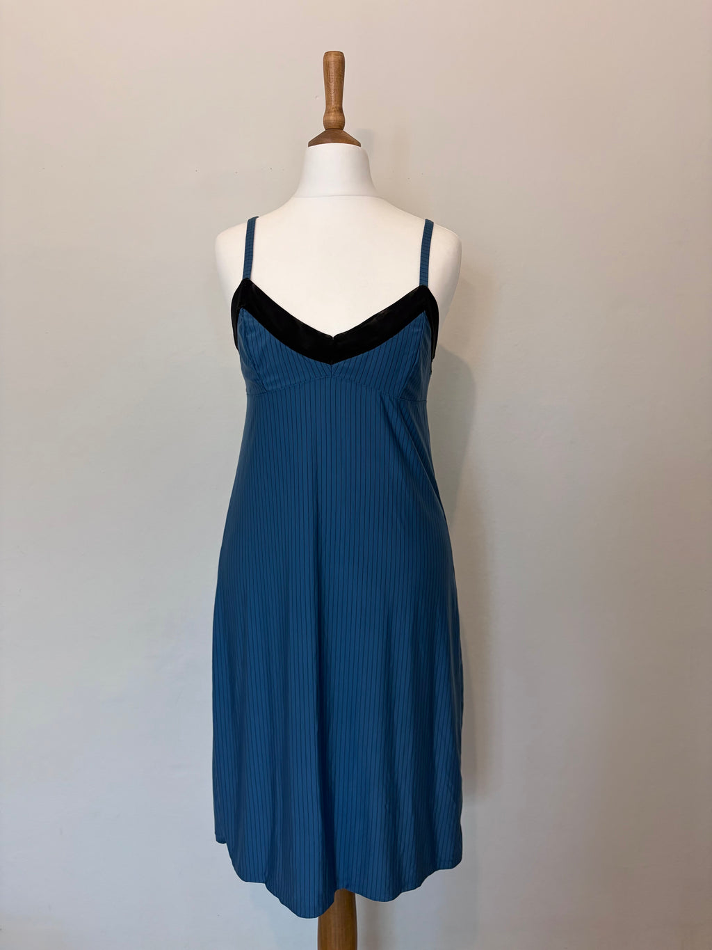 Vintage pinstripe slip dress