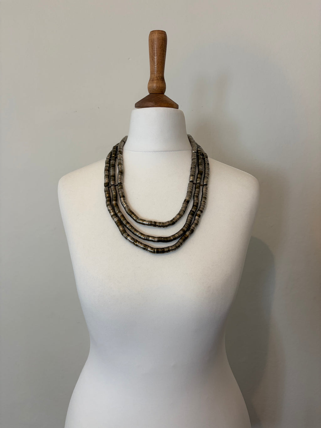 Silver multi-strand necklace
