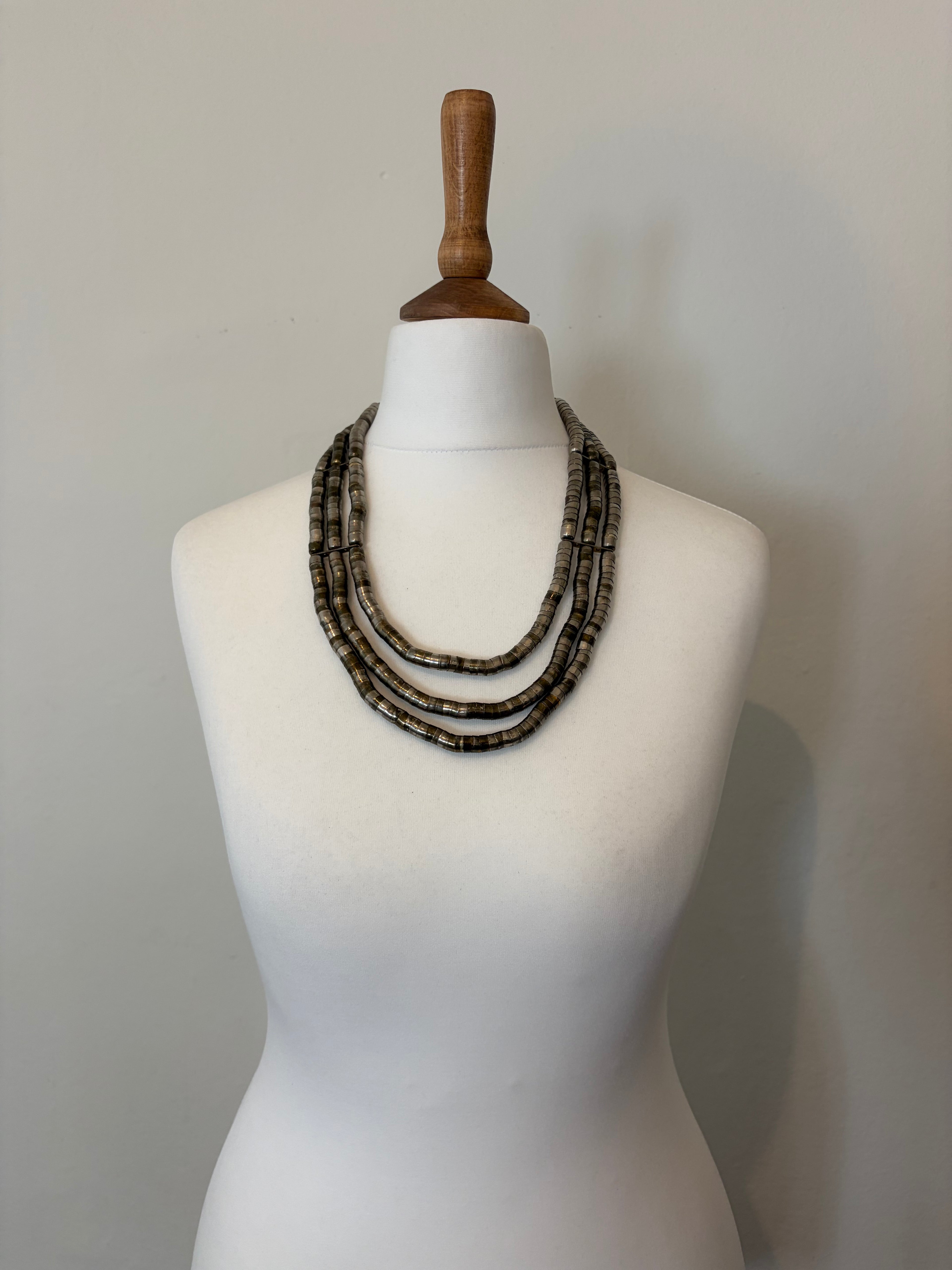 Silver multi-strand necklace