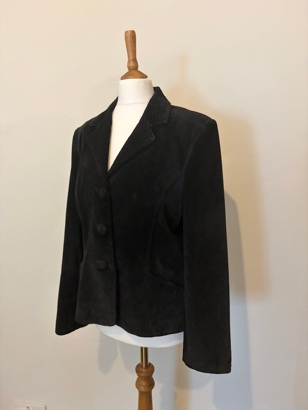 Black 100% suede jacket