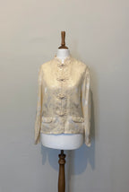 Satin frog closure top