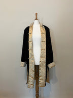 Reversible oriental velvet coat