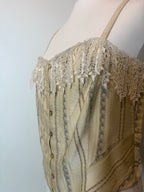 Lace trim corset top