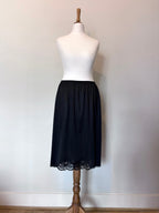 Vintage black slip skirt