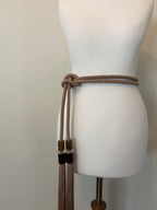Max Mara beige tassel rope belt – runway piece