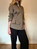 Brown and gold stripe jacket