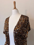 Gold sequin bolero/shrug