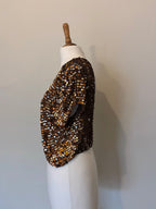 Gold sequin bolero/shrug