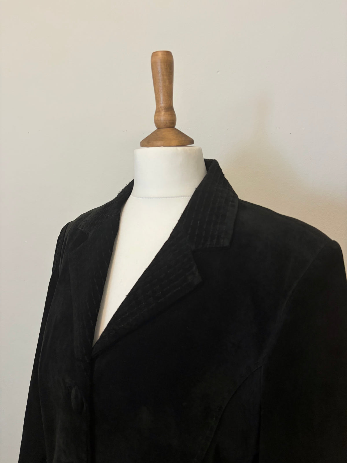 Black 100% suede jacket