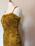 Mustard yellow midi dress