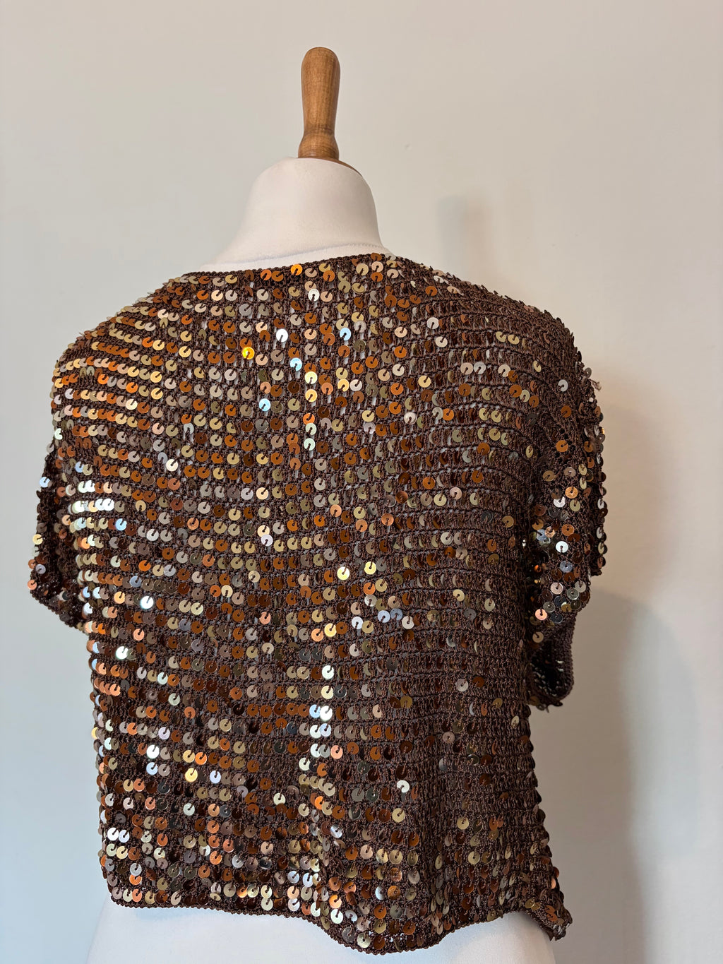 Gold sequin bolero/shrug