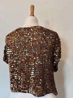 Gold sequin bolero/shrug
