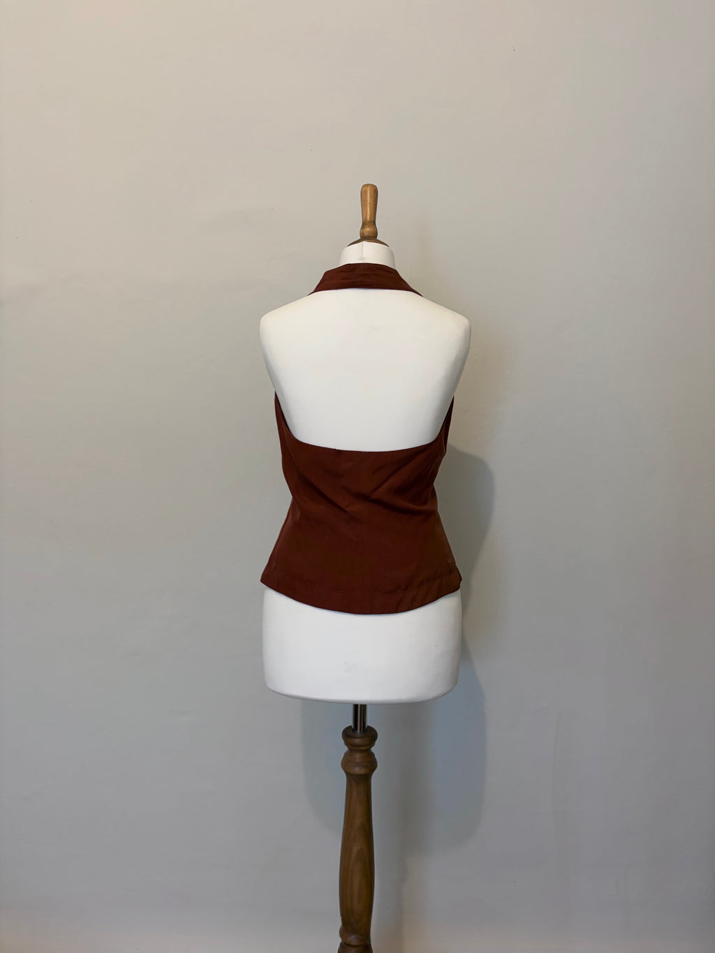 Silk halterneck top
