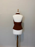 Silk halterneck top
