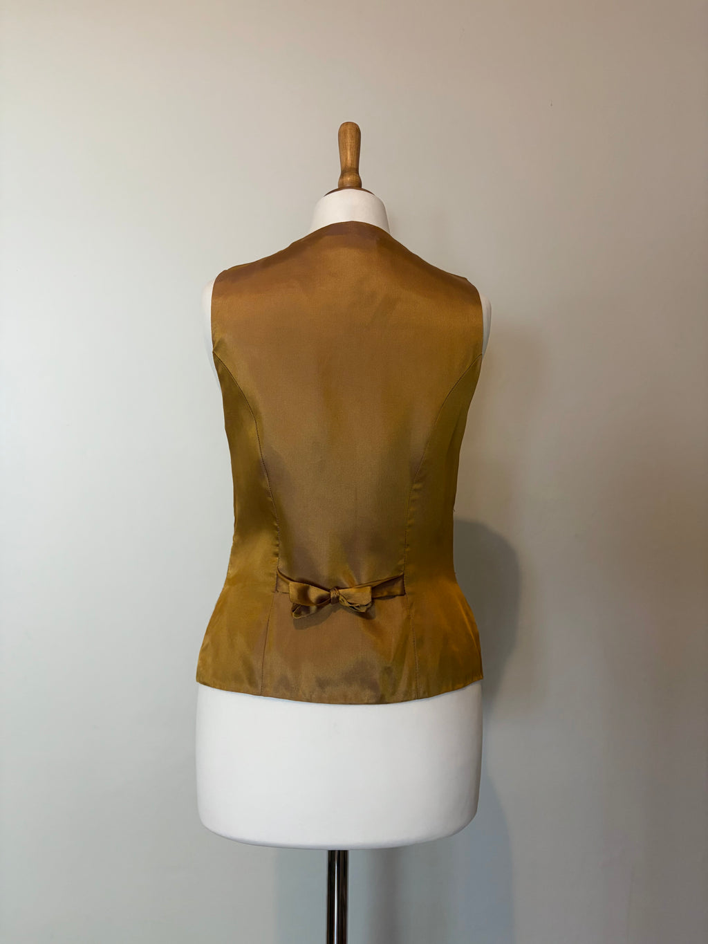 Gold jacquard waistcoat