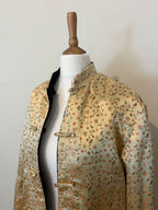 Reversible oriental velvet coat