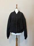 100% silk vintage bomber