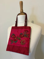 100% silk y2k embroidered bag