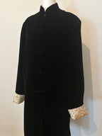 Reversible oriental velvet coat