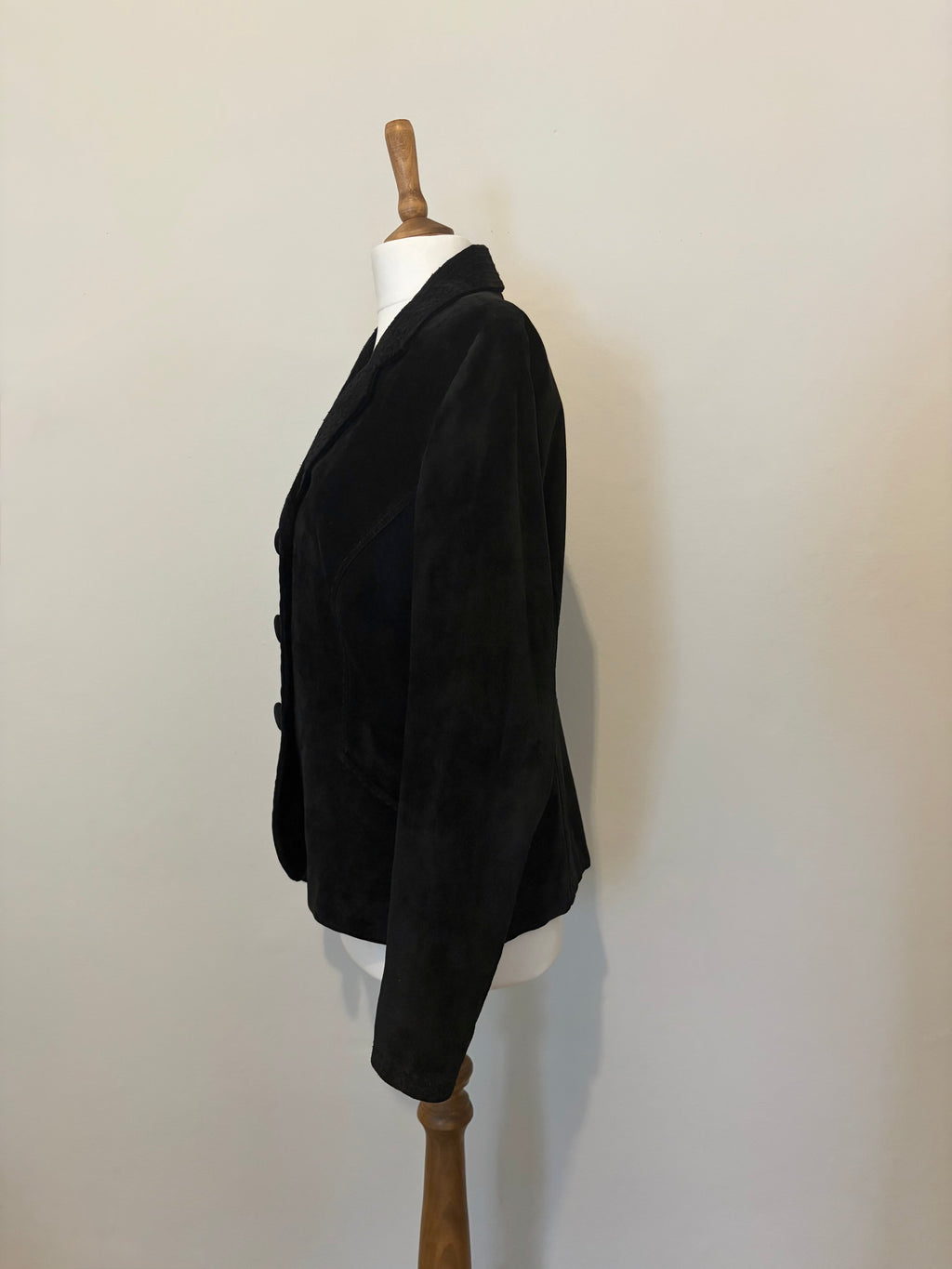 Black 100% suede jacket