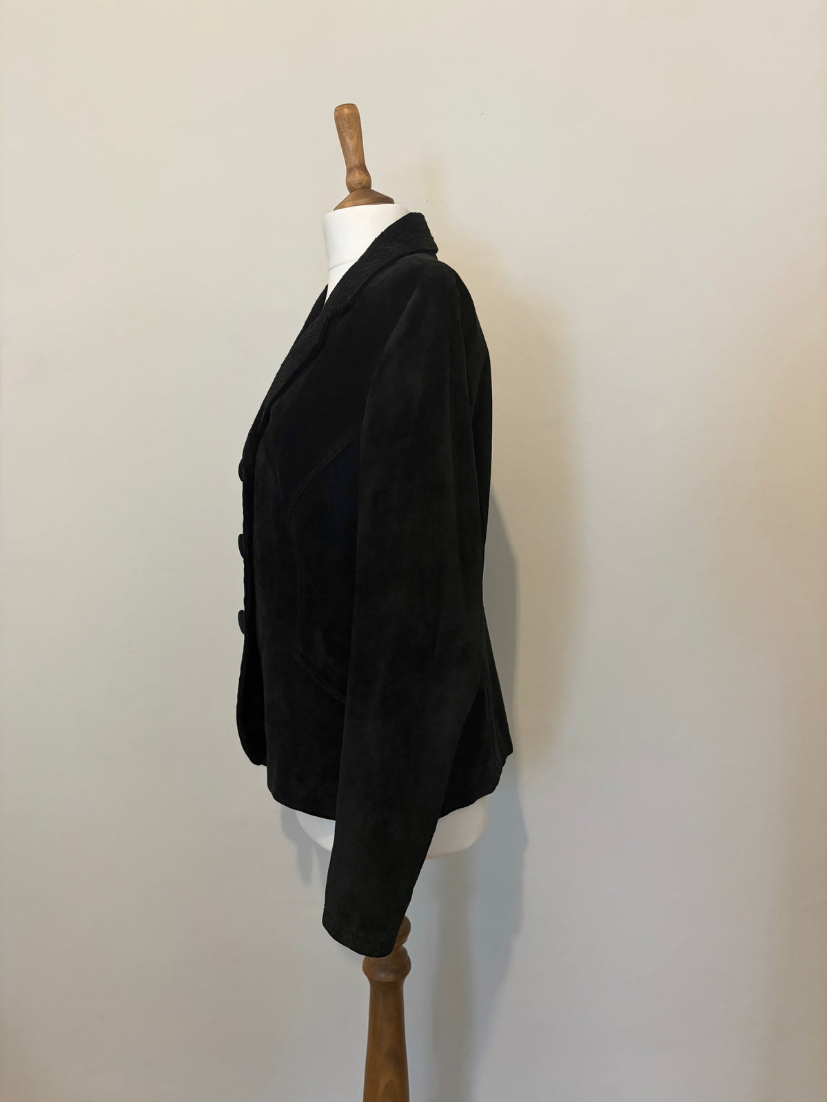 Black 100% suede jacket