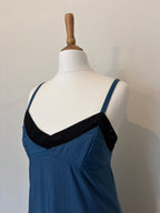 Vintage pinstripe slip dress