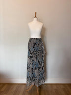 100% silk vintage ruffle skirt