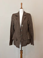 Brown and gold stripe jacket