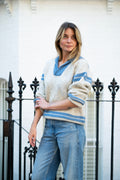 Pure wool sailor collar jumper
